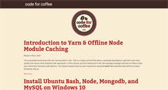 Desktop Screenshot of codeforcoffee.org