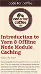 Mobile Screenshot of codeforcoffee.org
