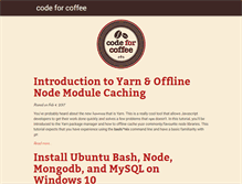 Tablet Screenshot of codeforcoffee.org